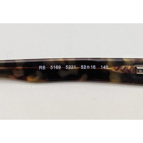 🕶️Ray-Ban RB5169 5221 Eyeglasses 52/16 140 /KAL321🕶️ - Picture 7 of 9